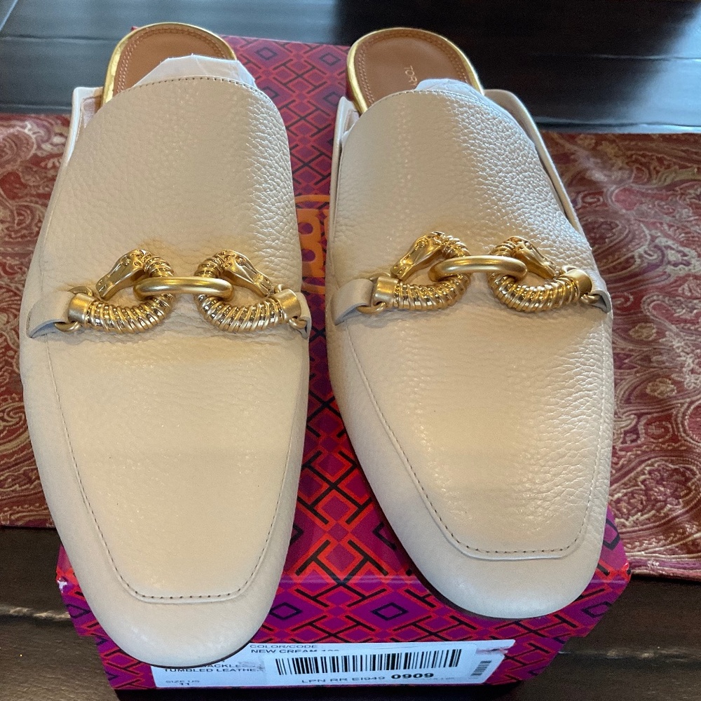 TORY BURCH Jessa Loafer NEW CREAM SIZE 11, BNIB, MSRP$298 Must have color